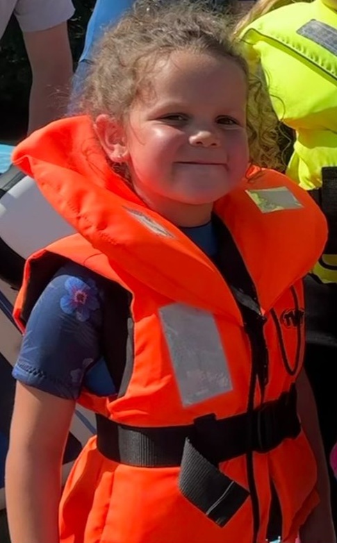 water babies swimming lucie in a lifejacket