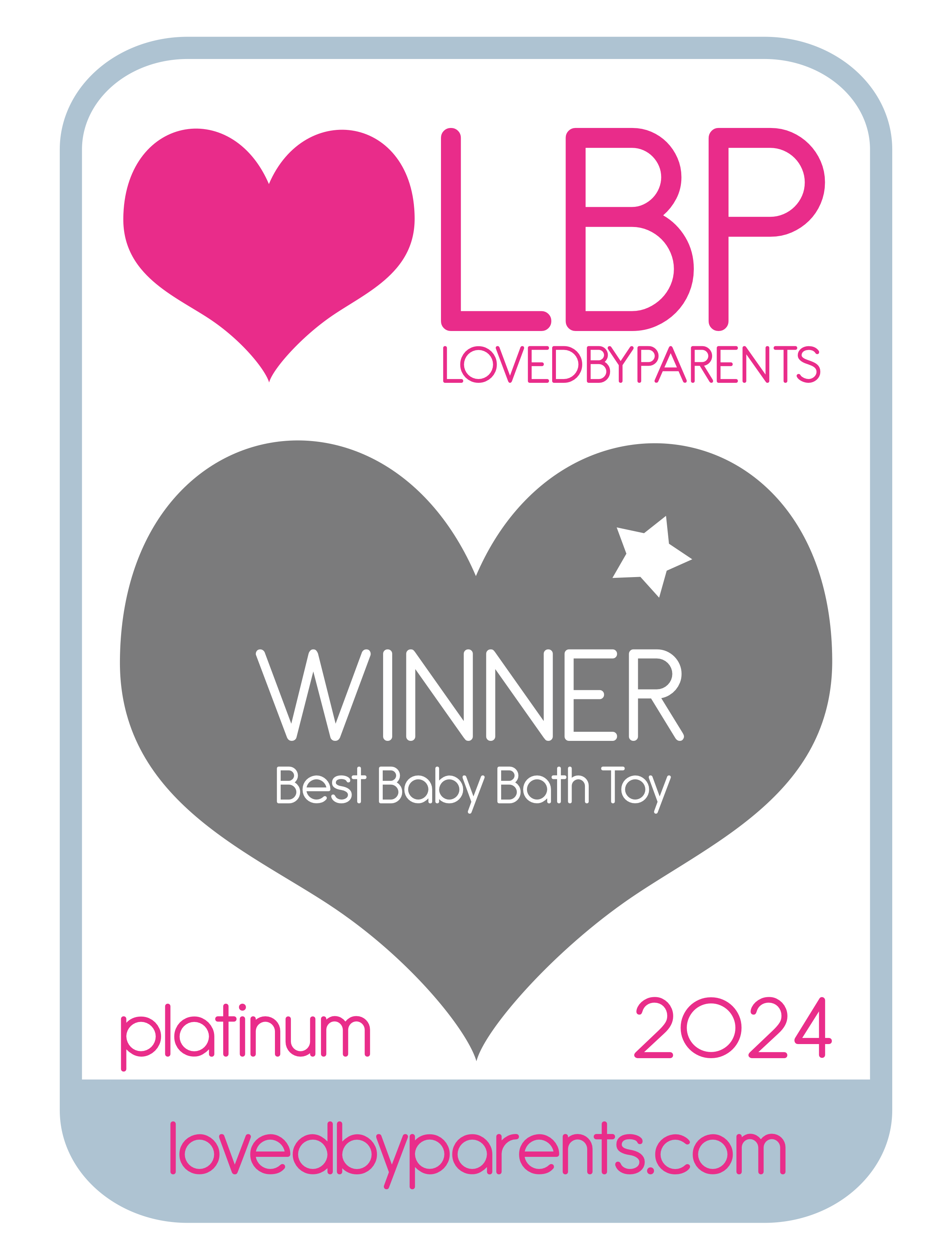 loved by parents platinum winner of best baby bath toy